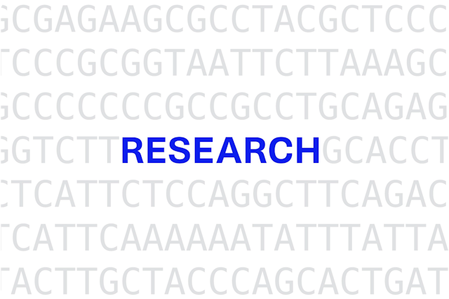 Genetic code surrounding the word 'research'